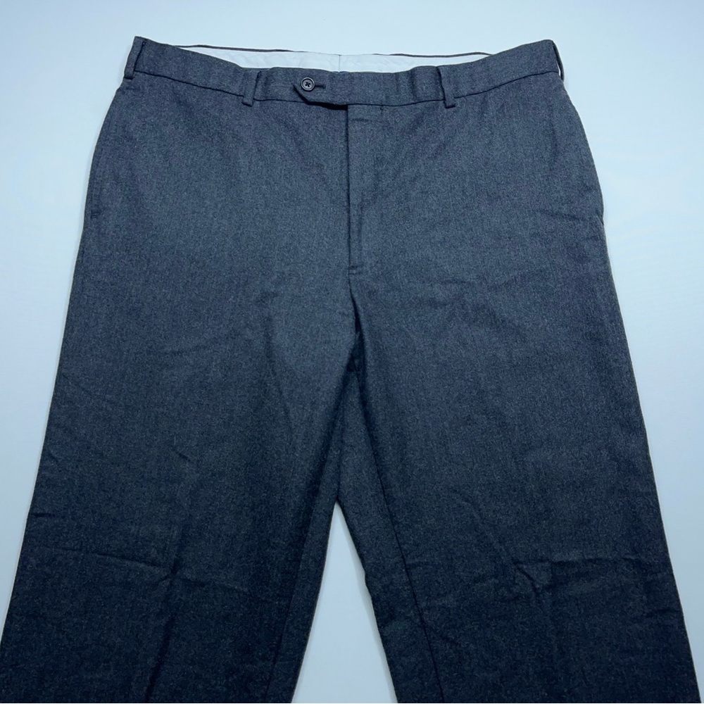 Brooks Brothers Vitale Barberis Canonico Wool Pants Mens 38x29 Gray Flannel